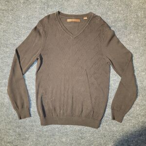Perry Ellis Men's Long Sleeve Brown Sweater Size S